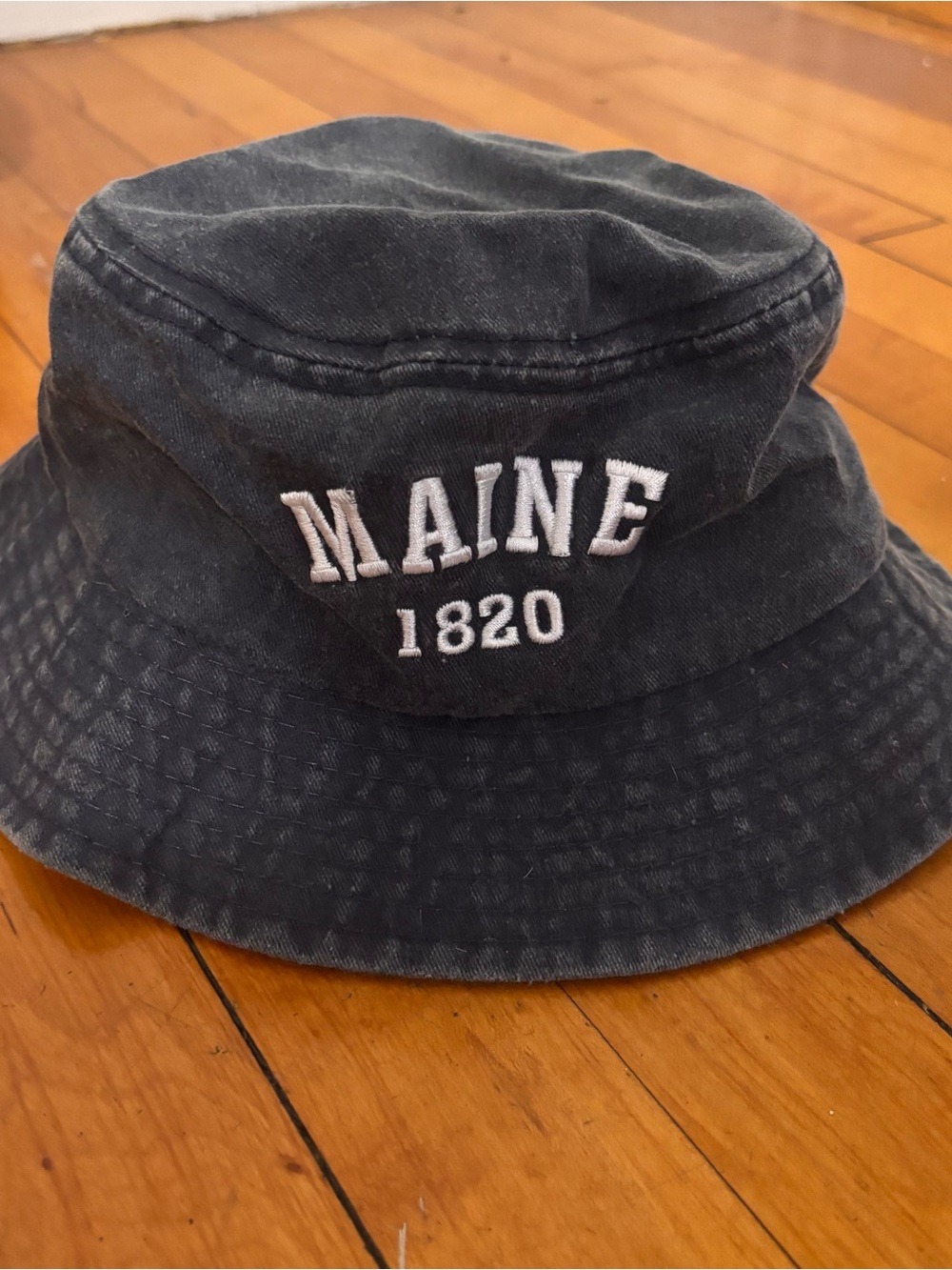 Maine 1820 Embroidered Washed Bucket Hat